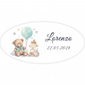 Adesivo design de urso 4x2cm