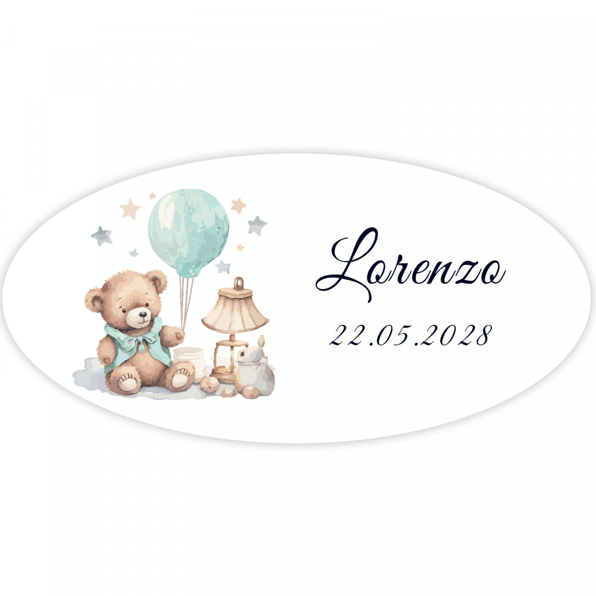 Adesivo design de urso 4x2cm