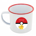 Caneca de metal personalizada com adesivo de Pikachu