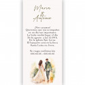 Convite de casamento romântico e elegante personalizado