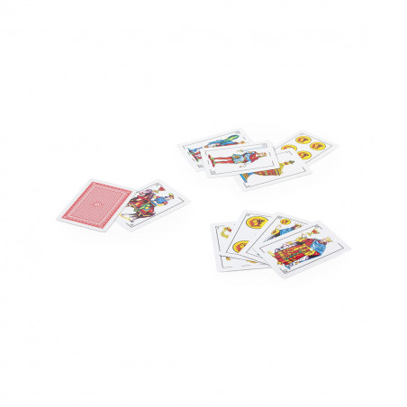 Baralho de cartas espanholas com estojo e adesivo de casamento personalizável para lembranças