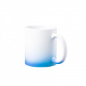 Caneca de sublimaçao com acabamento fosco e degradê azul personalizada para detalhes de comunhão para menino