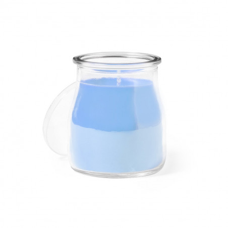 Vela aromática em frasco de vidro com tampa personalizada para lembranças de primeira comunhão