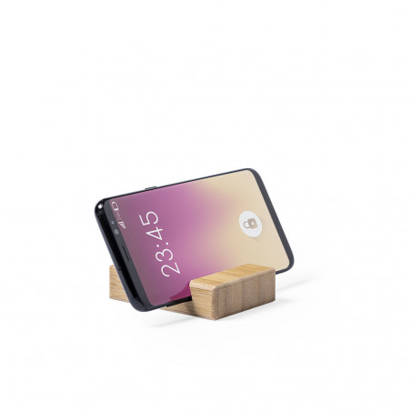 Suporte para celular de bambu personalizado para comunhão