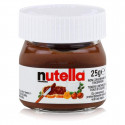 Nutella 25 gr em pote de vidro com adesivo personalizável para presentear