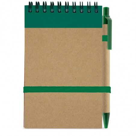 Caderno com caneta e adesivo de design de dinossauro para detalhes