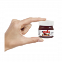 Nutella 25 gramas em pote de vidro com adesivo floral personalizado de 3 cm para mais detalhes