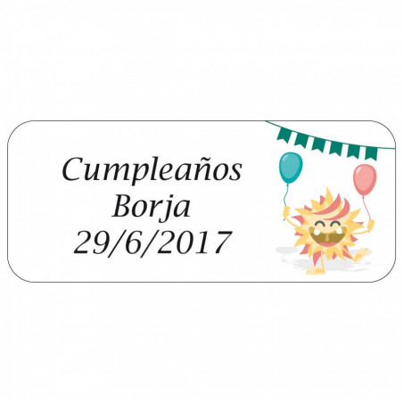 Jogo de habilidade com água, design de monstros e mosquetão em bolsa rosa e adesivo de aniversário personalizado