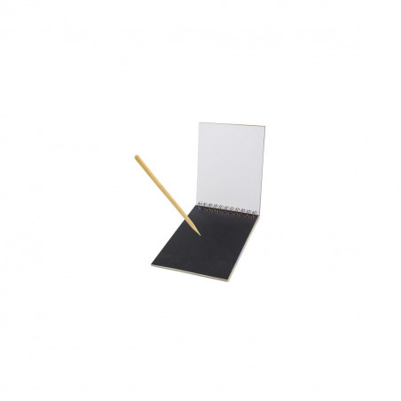 Caderno para desenhar em multicolor com adesivo