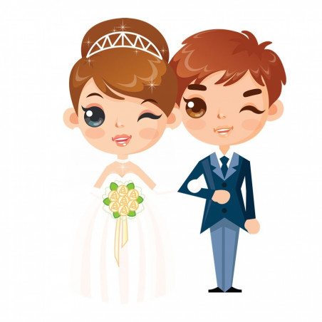 Jogos de habilidade mental em bolsa rústica com adesivo de casamento