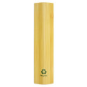 Caneta de bambu com capa e adesivo personalizado para casamentos