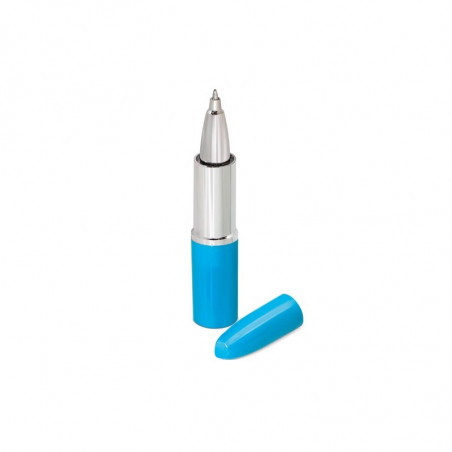 Caneta batom azul com adesivo pomba azul personalizável para detalhes de festas e eventos