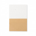 Bloco de notas com capas de papel de semente para plantar e adesivo personalizável para detalhes de festas e eventos