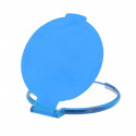 Espelhinho dobrável azul com adesivo personalizável de menino de comunhão para presentear