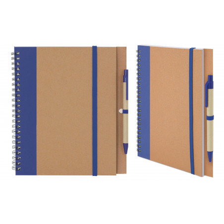 Caderno de papelão reciclado com adesivo personalizado com foto e texto para batizado de menino