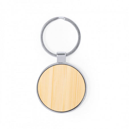 Chaveiro metálico com foto personalizável em caixa azul decorativa para lembranças de batizado