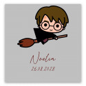 Adesivo quadrado 5x5cm inspirado em Harry Potter personalizado