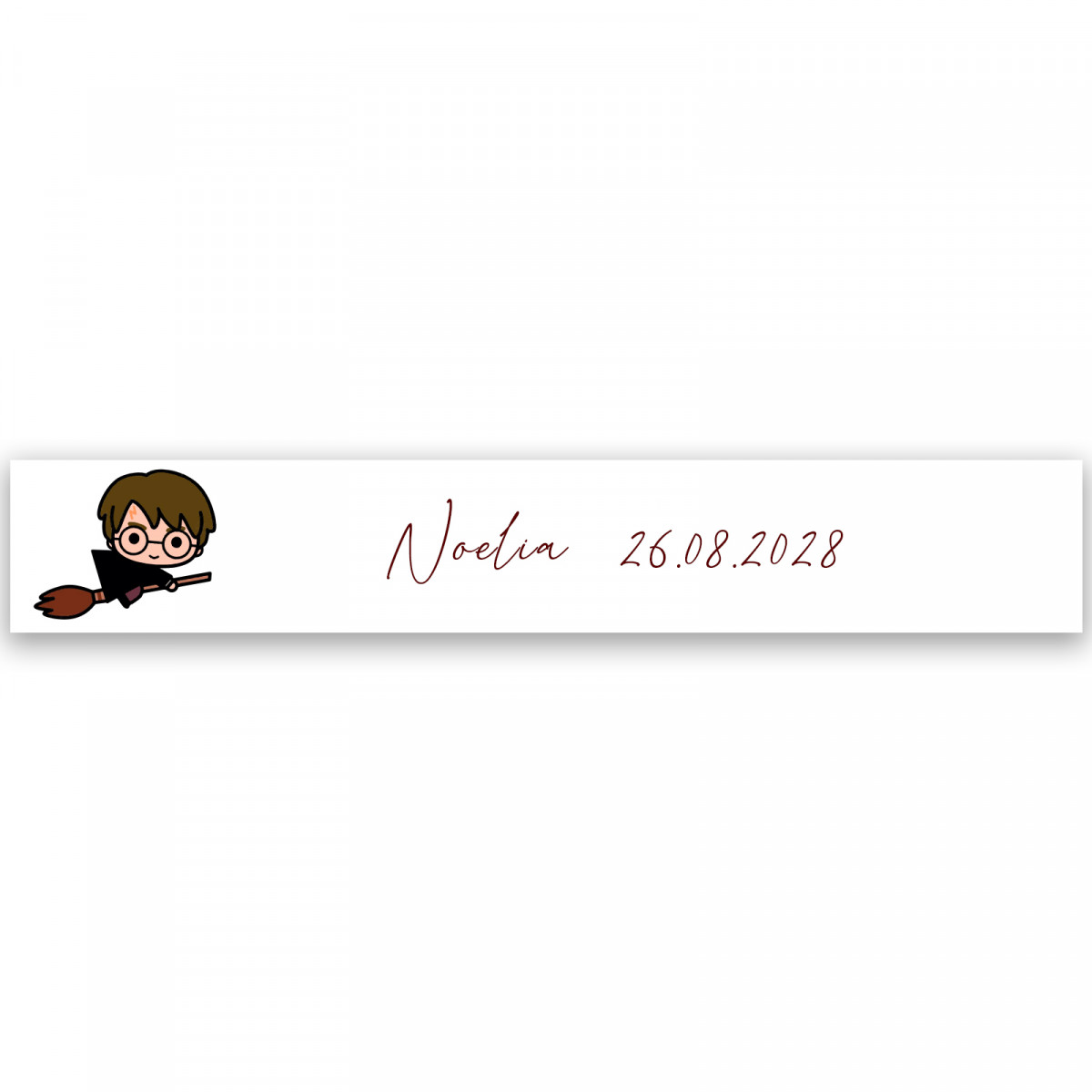 Adesivo personalizado com inspiração mágica 5x1cm