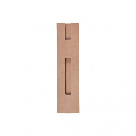 Caneta de bambu em capa personalizada com adesivo de design de cálice para comunhão