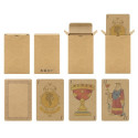 Baralho de cartas kraft com chaveiro apresentado em caixa de presente