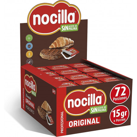 Nocilla mini 15 gr com colher de biscoito em saco transparente para presente de aniversário