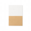 Bloco de notas eco com capas de sementes para plantar em envelope kraft personalizado para detalhes de festas e eventos