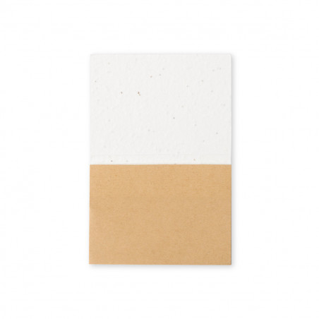 Bloco de notas eco com capas de sementes para plantar em envelope kraft personalizado para detalhes de festas e eventos