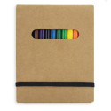 Caderno para colorir com bolhas de sabão e pirulito detalhe infantil