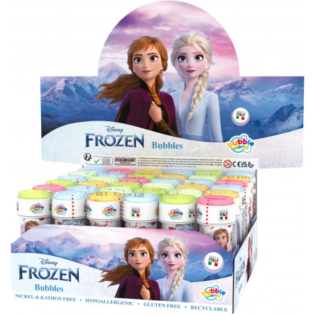 Caderno Frozen e soprador de bolhas com pirulito para lembrancinhas de eventos infantis