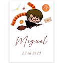 Adesivo personalizado inspirado em Harry Potter, um toque mágico para o seu evento 5x7cm
