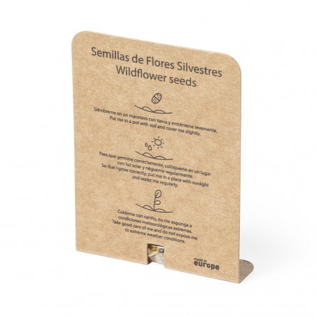 Cápsula de sementes com adesivo personalizável especial para detalhe de primeira comunhão