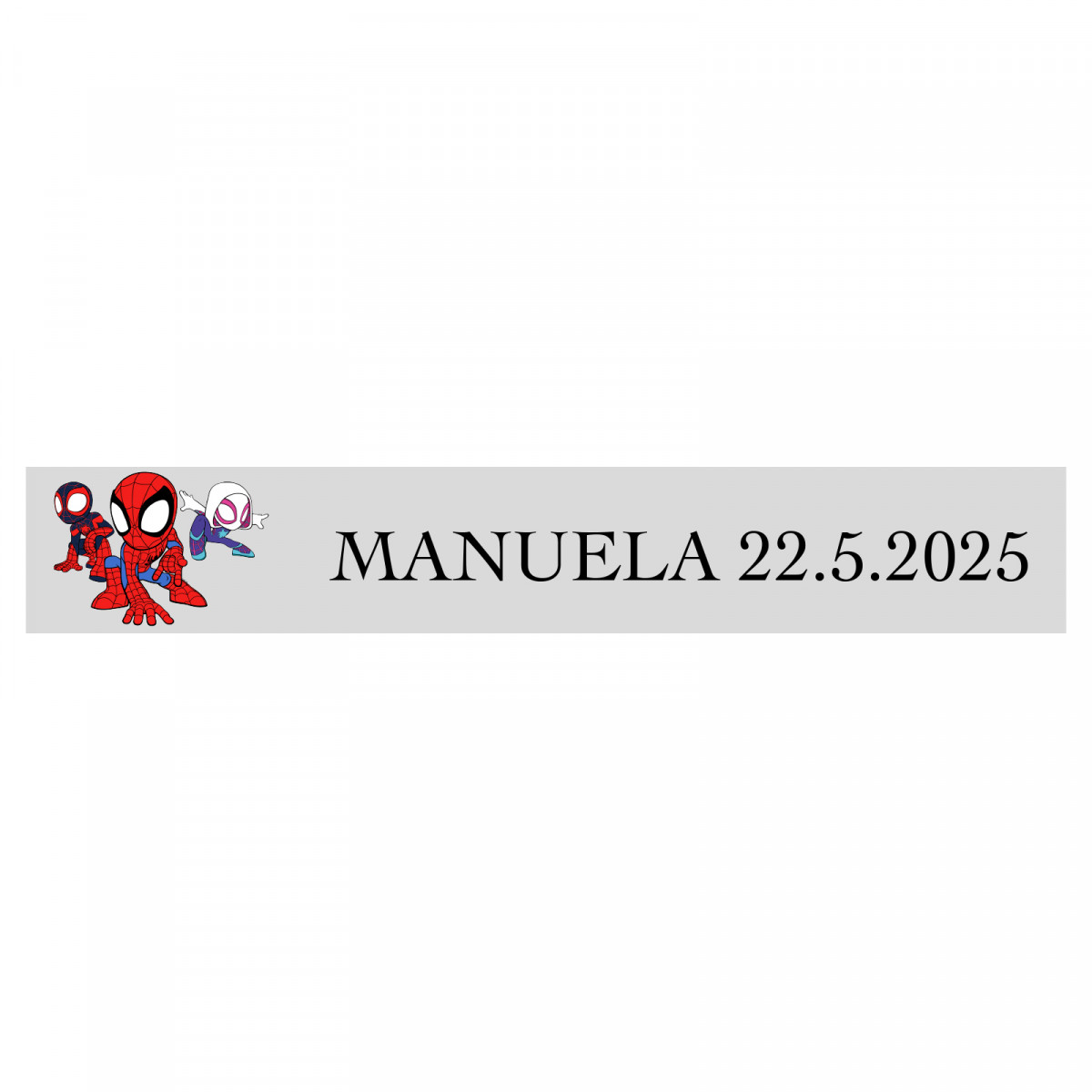 Adesivo personalizado spidey e sua super equipe 5x1cm
