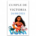 Adesivo personalizado vaiana com hei hei e pua ideal para festas infantis 3x5cm