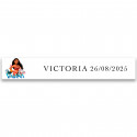 Adesivo personalizado temática moana para detalhes de comunhão batizado ou aniversário 5x1cm