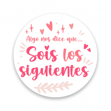 Adesivo redondo sois os seguintes de 3cm para casamento