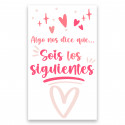 Adesivo sois os seguintes mensagem especial para alguns convidados 3x5cm