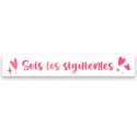 Adesivo para casamento sois os seguintes uma mensagem divertida 5x1cm