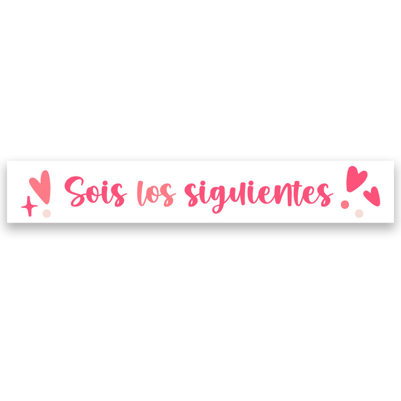 Adesivo para casamento sois os seguintes uma mensagem divertida 5x1cm