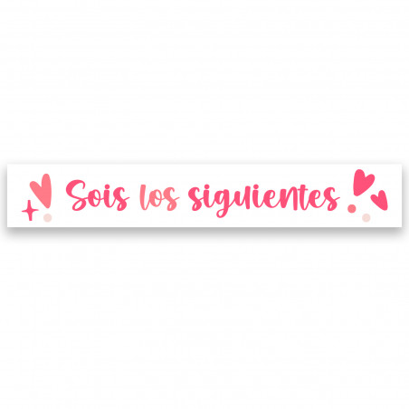 Adesivo para casamento sois os seguintes uma mensagem divertida 5x1cm