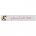 Adesivo transparente personalizado gabby e os gatos 5x1cm