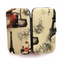 Conjunto de Manicure com Bolsa e Toalha em Forma de Flor apresentado em caixa com alça