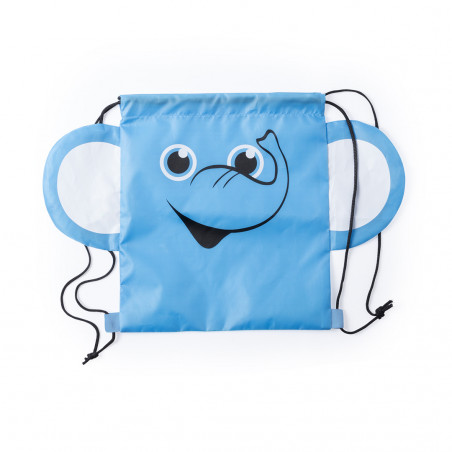 Conjunto de mochila infantil elefante com brinquedos de praia