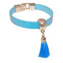 Pulseira Elegante com Borla Azul Um Detalhe Exclusivo para Convidados