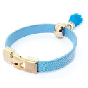 Pulseira Elegante com Borla Azul Um Detalhe Exclusivo para Convidados