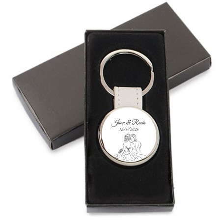Chaveiro personalizado para casamentos com caixa: elegância e recordação