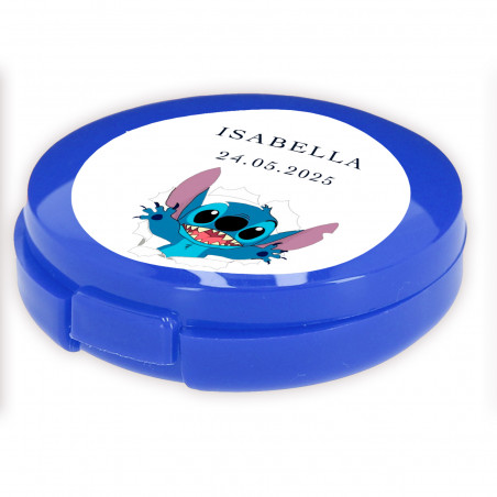 Bálsamo labial azul personalizado coleção stitch