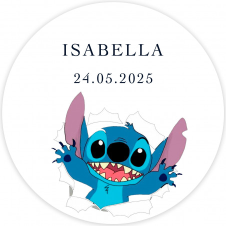 Escova de dentes de bambu e copo personalizado coleção stitch