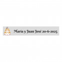 Caneta original em forma de batom com embalagem kraft na cor cinza e adesivo personalizado