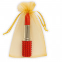 Caneta em bolsa de organza para presentear os convidados