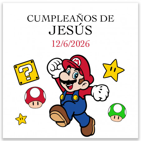 Quebra cabeça de madeira infantil personalizado com super mario 14 peças